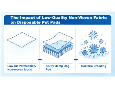 The Impact of Low-Quality Non-Woven Fabric on Disposable Pet Pee Pads