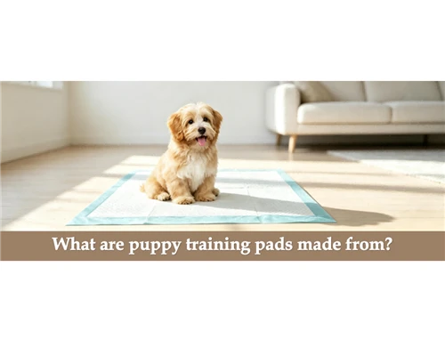What are puppy training pads made from?