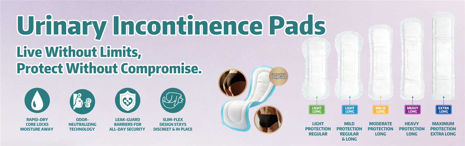 Incontinence Pads Panty Liners Incontinence Pads Panty Liners